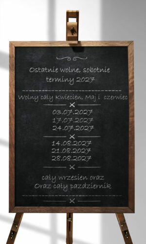 Wooden board easel sign mockup psd with stand Signboard mockup psd with wooden stand
