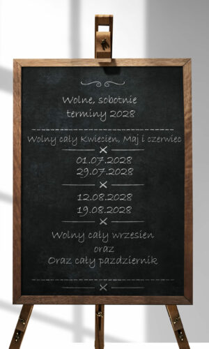 Wooden board easel sign mockup psd with stand Signboard mockup psd with wooden stand